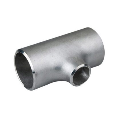 Stainless steel seamless reducing tee DN65 Ø 76,1 x 5,6mm / DN40 48,3 x 5,08mm in grade 1.4401 / 1.4404 / 316 / 316L