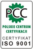 Certyfikat ISO 9001 wydany Stalesia przez Polskie Centrum Certyfikacji